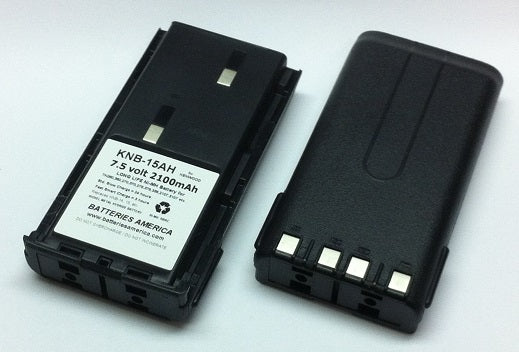 10 pcs of KNB-15AH : 7.5v 2100mAh NiMH battery for Kenwood radios, replaces KNB-15 KNB-14