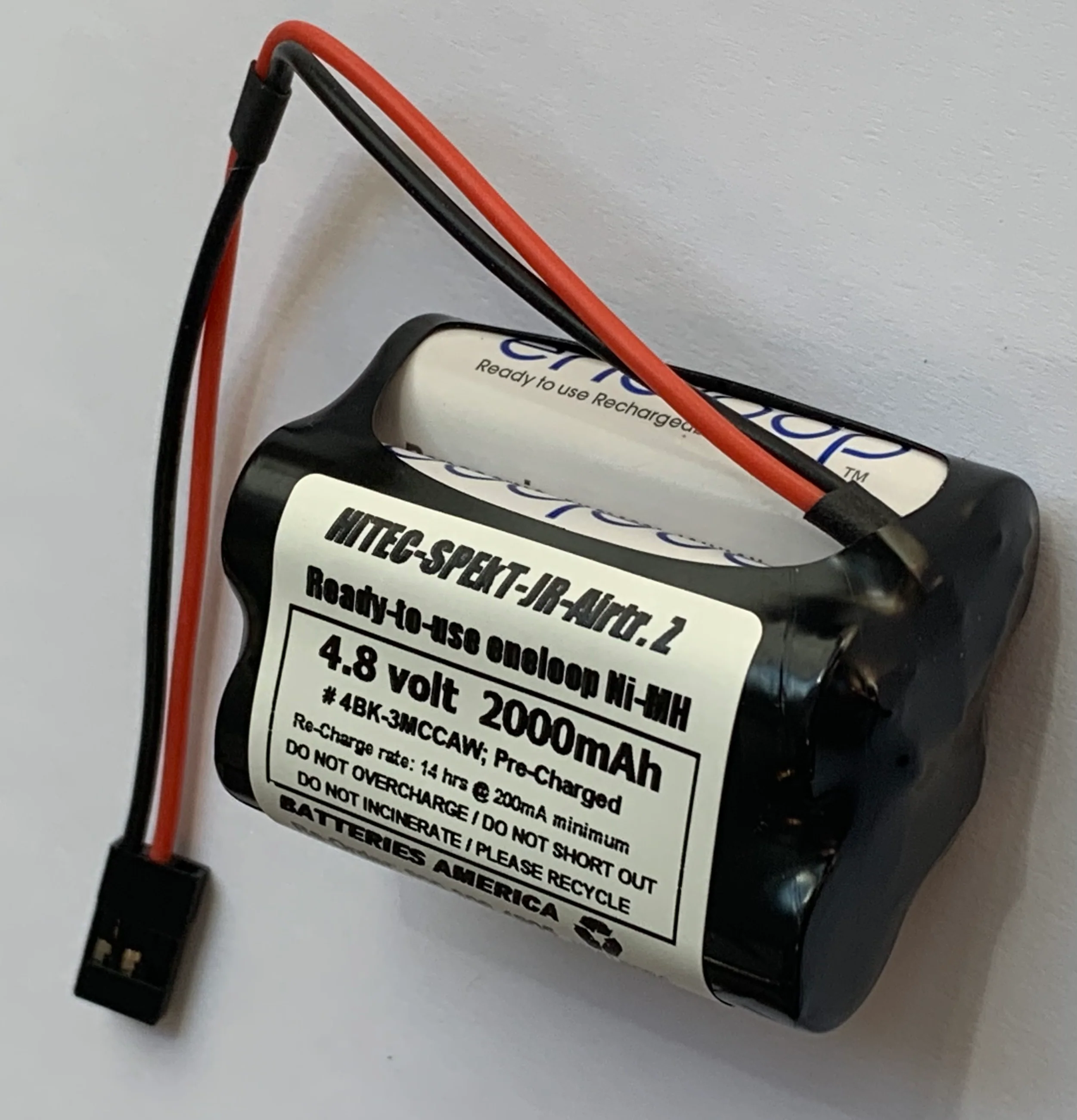 4BK-3MCCAW : 4.8 volt 2000mAh AA eneloop NiMH battery for R/C - Image 5