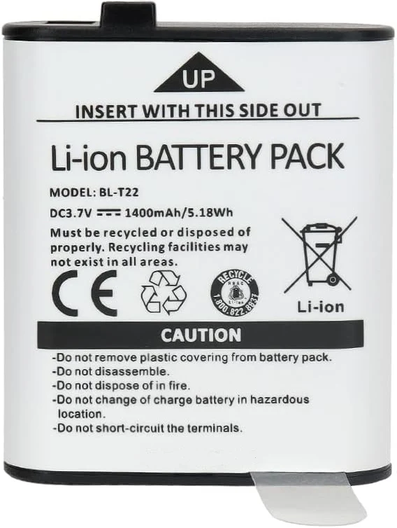 BL-T22 : 3.7 volt Li-ION battery for Baofeng F22, MP25 radios - Image 2