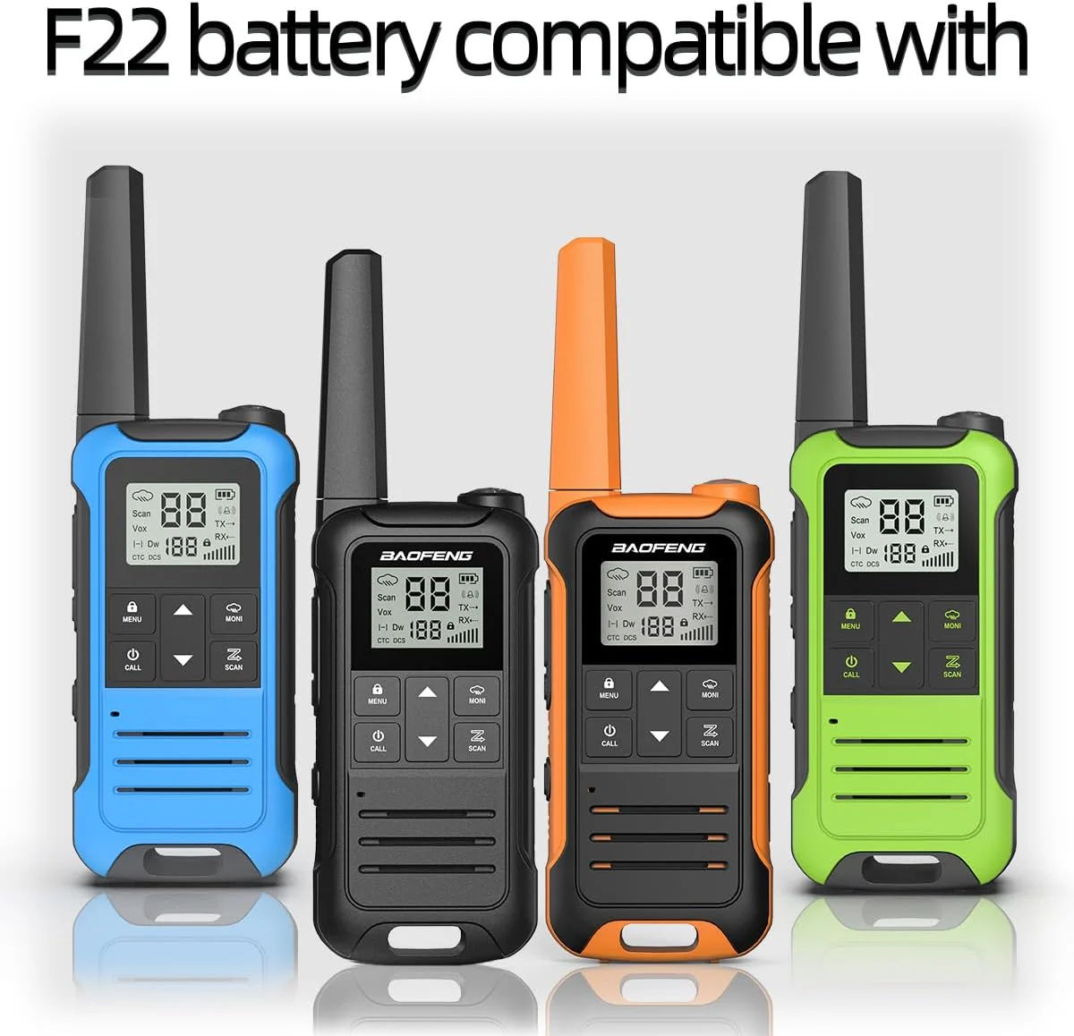 BL-T22 : 3.7 volt Li-ION battery for Baofeng F22, MP25 radios - Image 4
