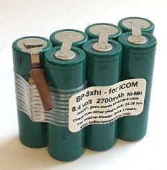 BP-8xhi : 8.4volt 2700mAh NiMH replacement battery insert