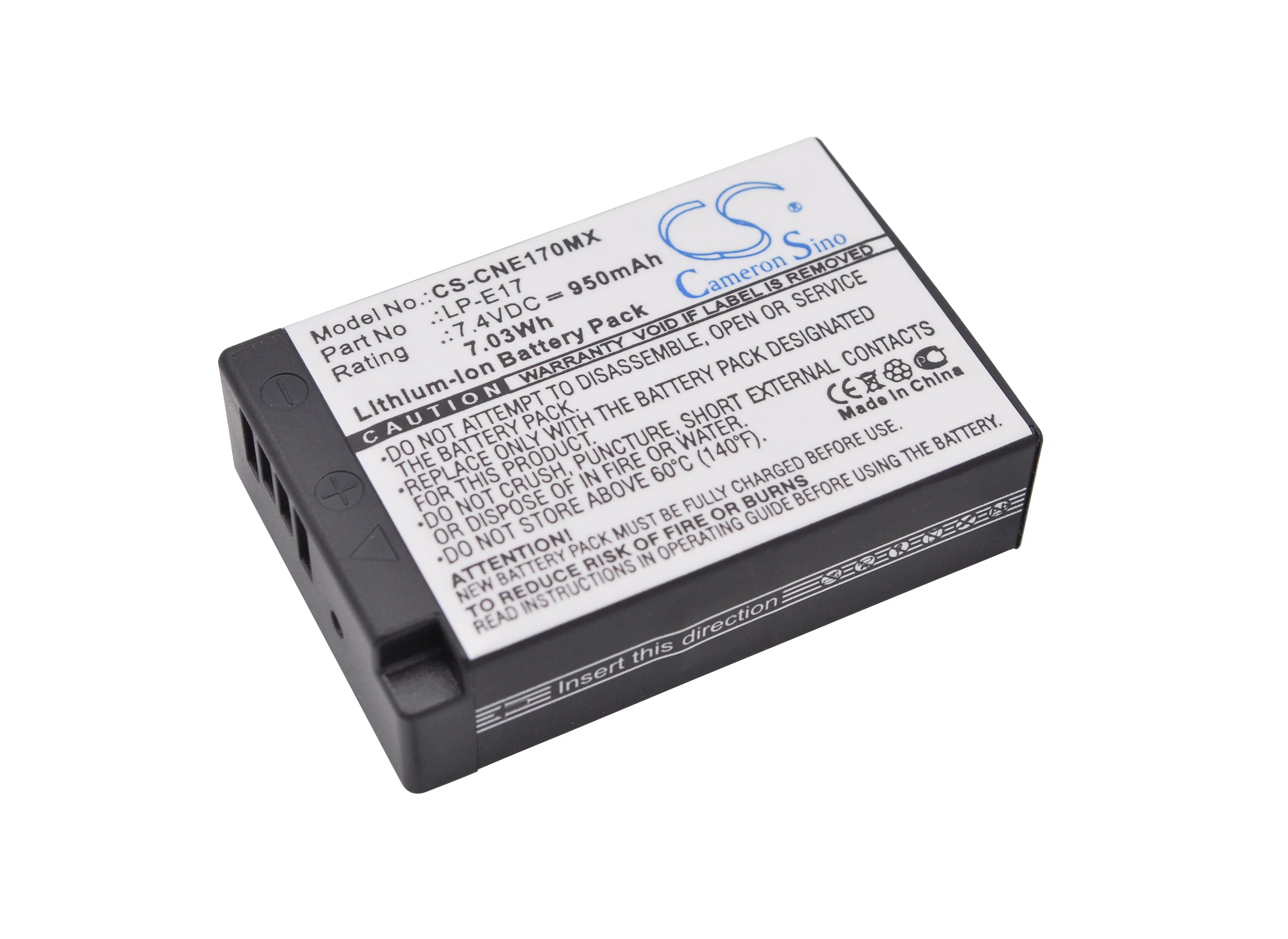 BP-CNE170MX : Replaces Canon LP-E17