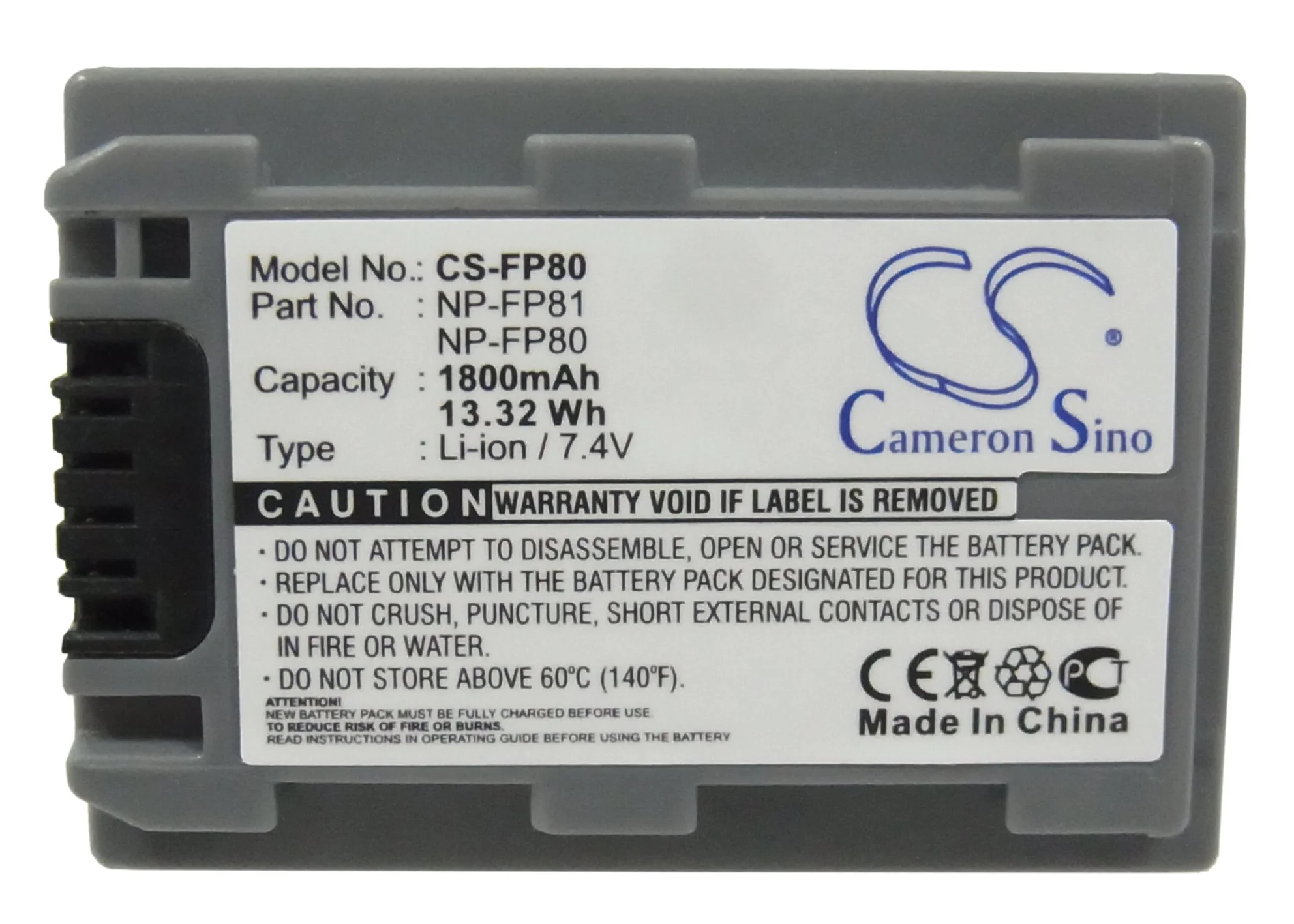 BP-FP80 : Replaces Sony  NP-FP81 and others - Image 5