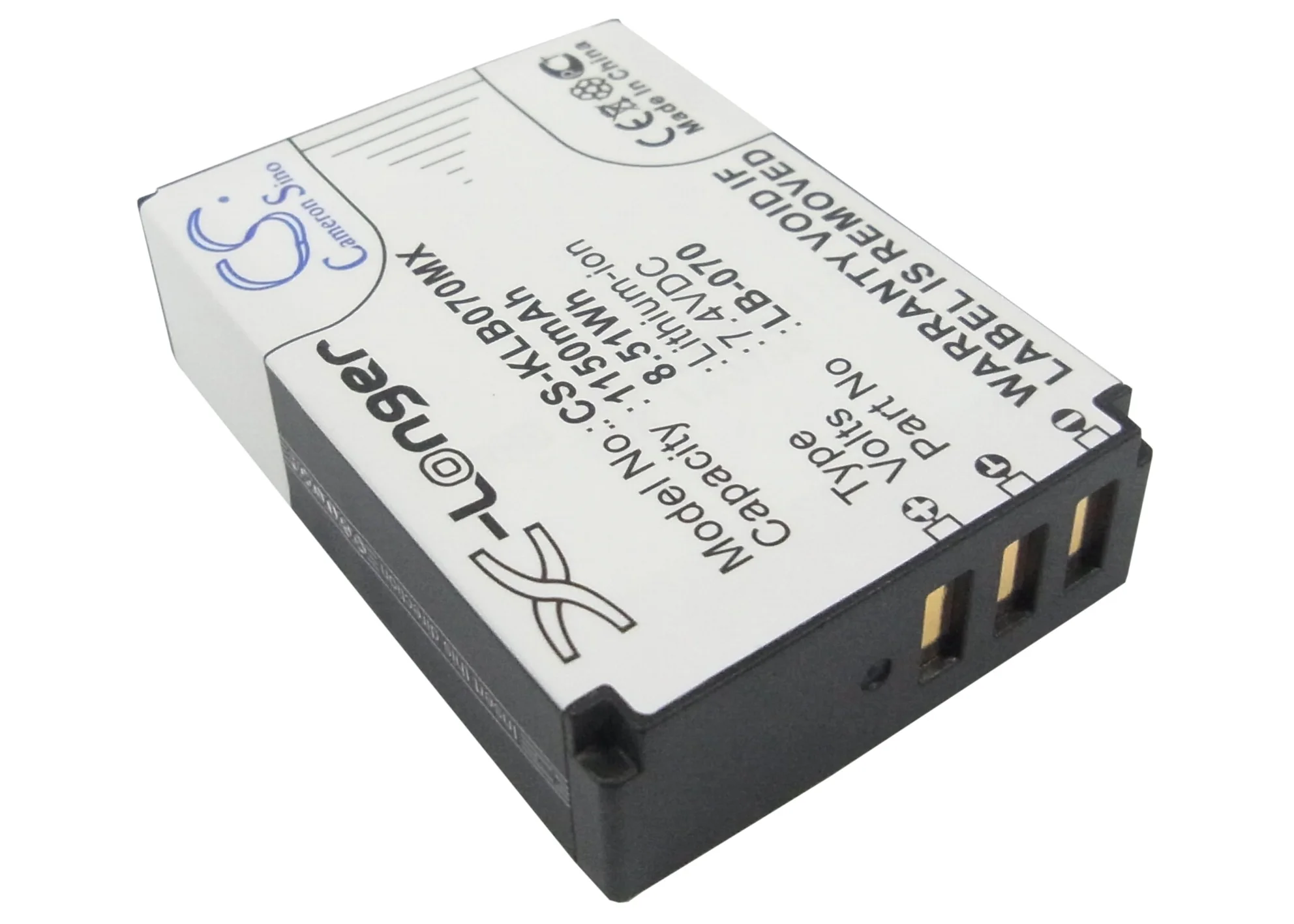 BP-KLB070MX : Replaces Kodak  LB-070 - Image 2