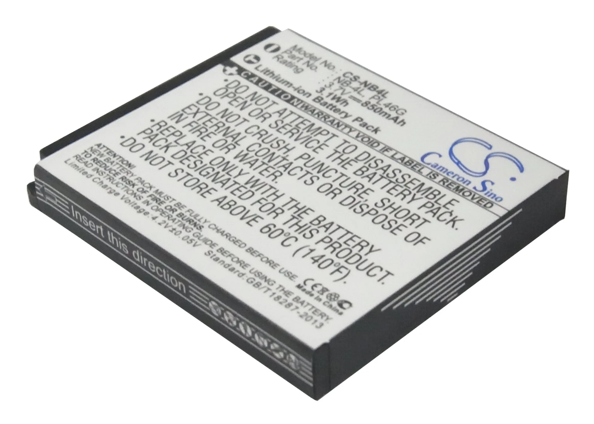 BP-NB4L : Replaces Canon PL46G and others