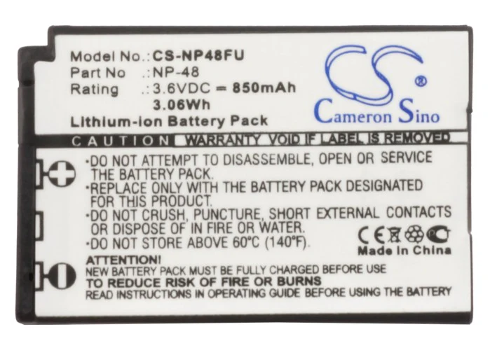 BP-NP48FU : Replaces Fujifilm  NP-48 - Image 5
