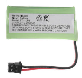 BT-1008 : 2.4 volt NiMH battery for Uniden Cordless phones BT-1021 BT-1016 BT-1025