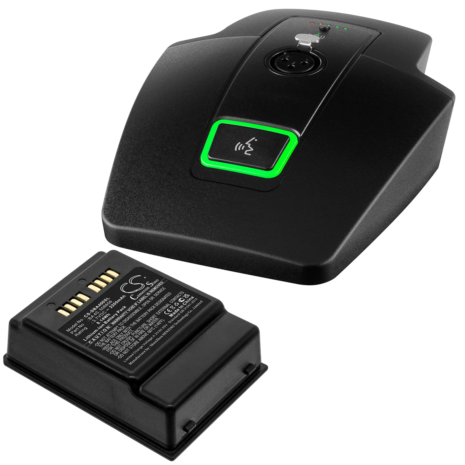 CS-SBA400SL : Battery for Sennheiser SpeechLine Digital Wireless SL Tablestand DW, SL Boundary DW transmitters, SL 133-S DW and others - Replaces Sennheiser BA 40, 506656 - Image 4