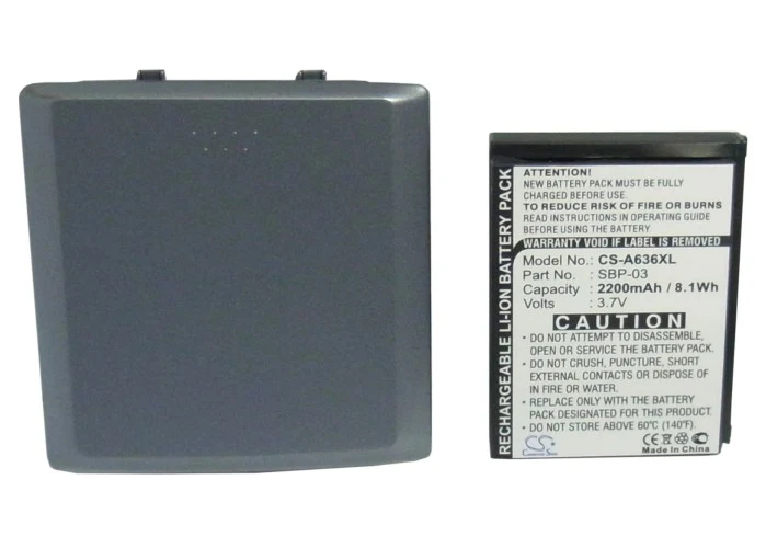CS-A636XL : Battery for Asus Mypal A630, Mypal A632, Mypal A632N and others - Replaces Asus SBP-03 - Image 5