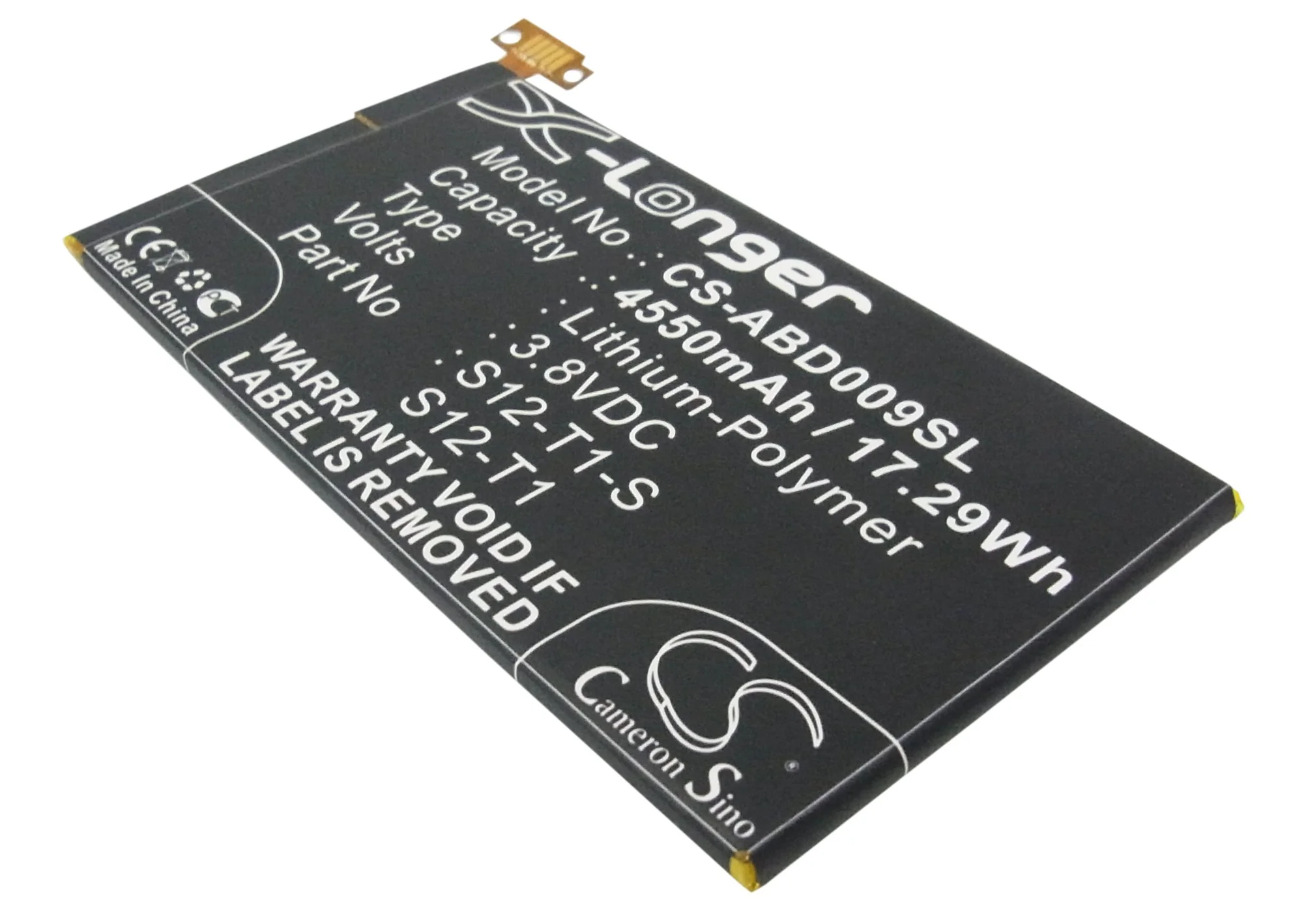 CS-ABD009SL : Battery for Amazon Kindle Fire HDX, Kindle Fire HDX 7, C9R6QM - Replaces Amazon S12-T1-S, S12-T1, 58-000043 and others
