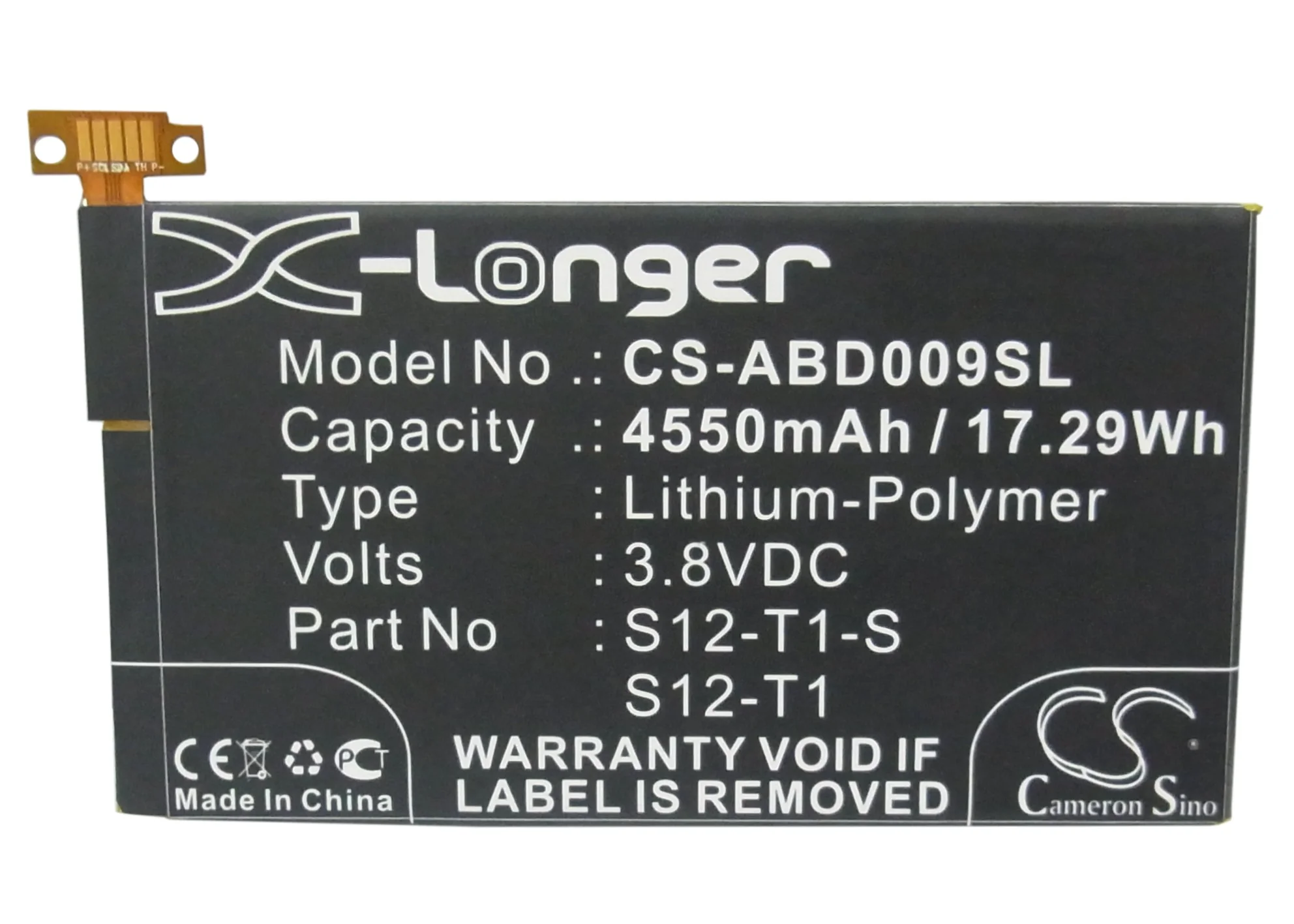 CS-ABD009SL : Battery for Amazon Kindle Fire HDX, Kindle Fire HDX 7, C9R6QM - Replaces Amazon S12-T1-S, S12-T1, 58-000043 and others - Image 5