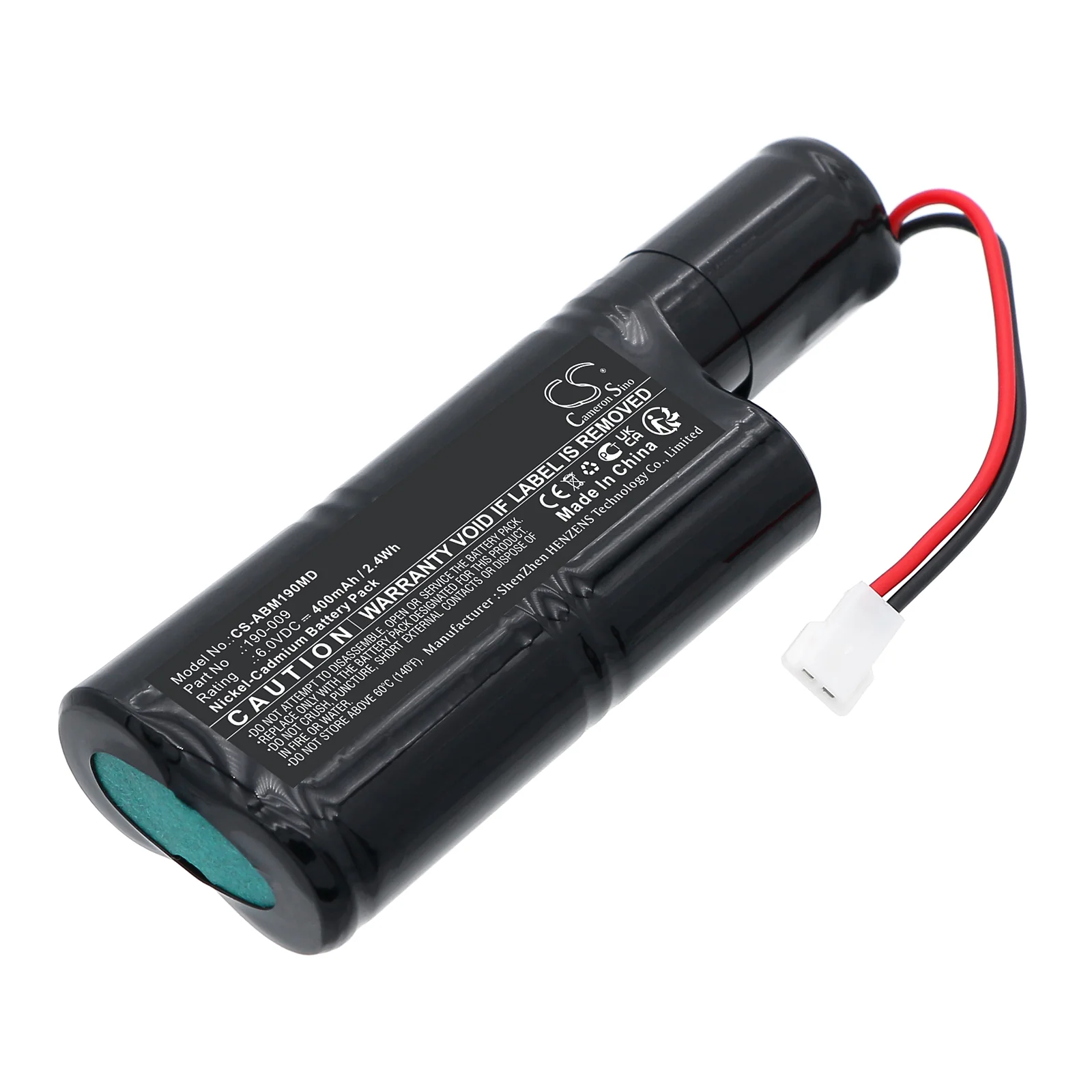 CS-ABM190MD : Battery for Alcon Autokeratometer, KeratoMeter, Laboratories Renaissance - Replaces Alcon 190-009, B10935, OM10935 - Image 2