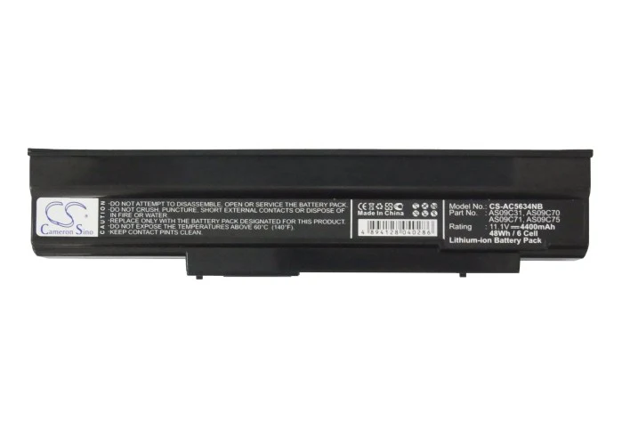 CS-AC5634NB : Battery for Acer Extensa 5635Z, Extensa 5635Z-422G16Mn, Extensa 5635Z-432G16Mn and others - Replaces Acer AS09C31, AS09C70, AS09C71 and others - Image 3
