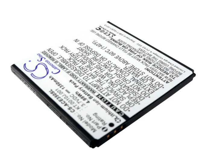 CS-ACE350SL : Battery for Acer Liquid Gallant, Liquid Gallant Duo E350, AK330 and others - Replaces Acer AE415550 1S1P, JD-201202-JLNP-C8-001, KT.0010J.001 - Image 2