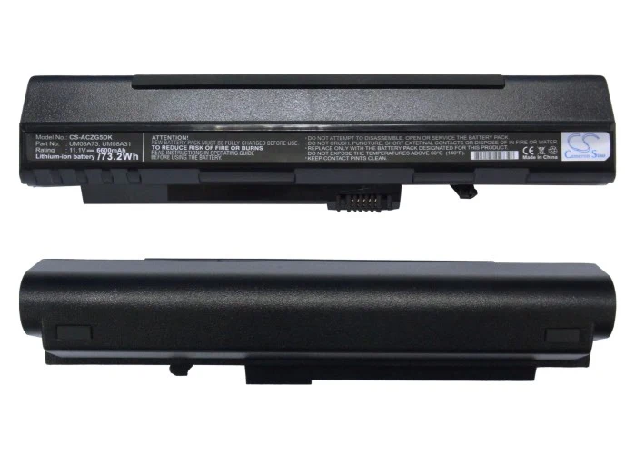 CS-ACZG5DK : Battery for Acer Aspire One, Aspire One A110-1295, Aspire One A110-1545 and others - Replaces Acer UM08A73, BT00307005826024212500, UM08A72 and others - Image 5
