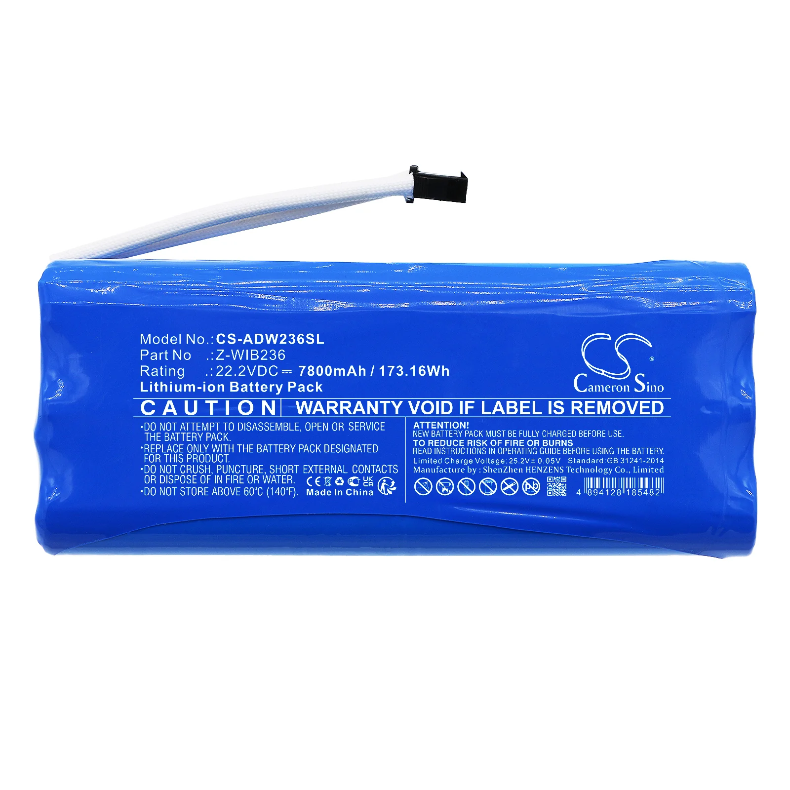 CS-ADW236SL : Battery for American DJ WIFLY BAR QA5 - Replaces American DJ Z-WIB236 - Image 5