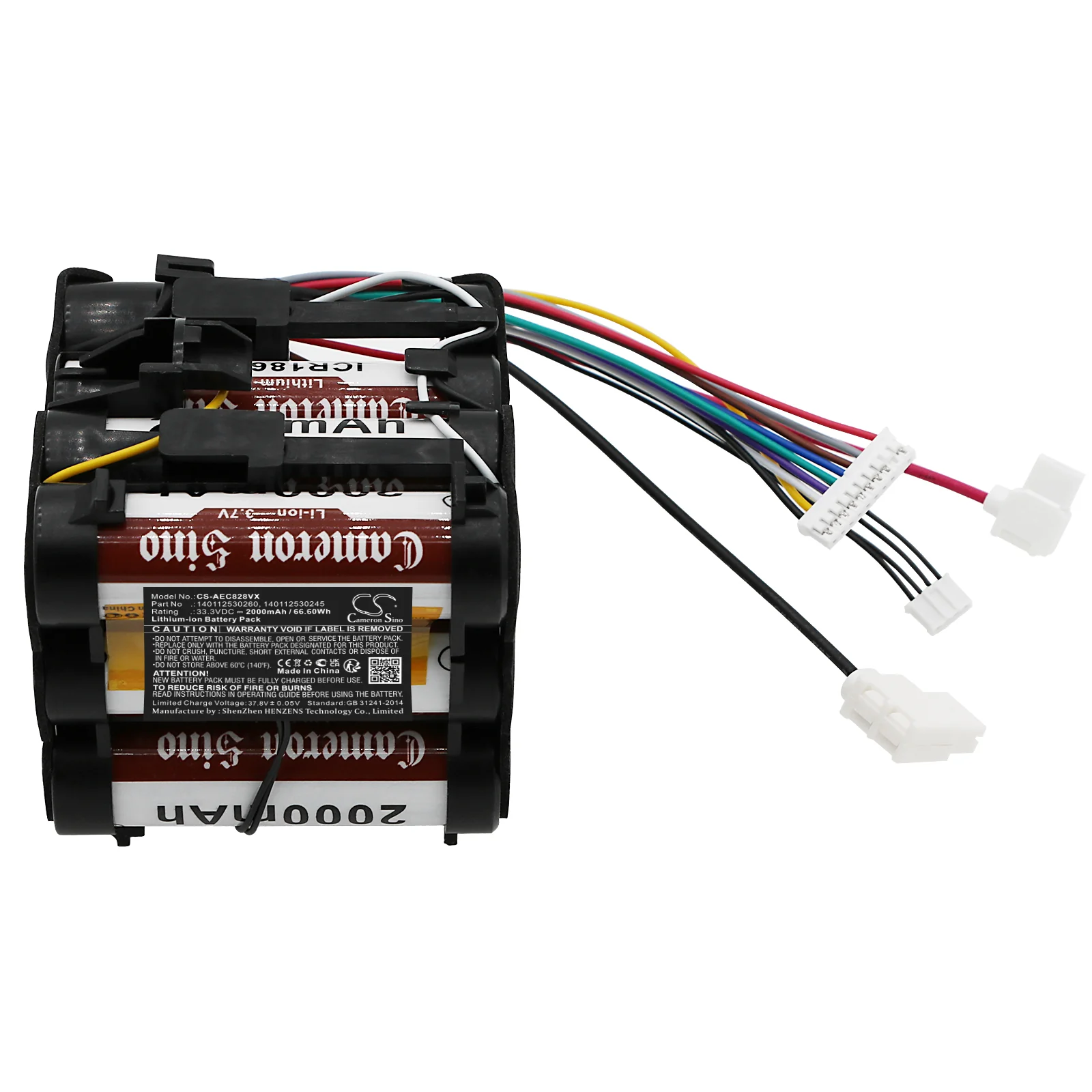 CS-AEC828VX : Battery for AEG CX8-2-80DB, CX8-2-95BM, CX8-2-95GM and others - Replaces AEG 140112530260, 140112530245, CX8280DB and others - Image 2