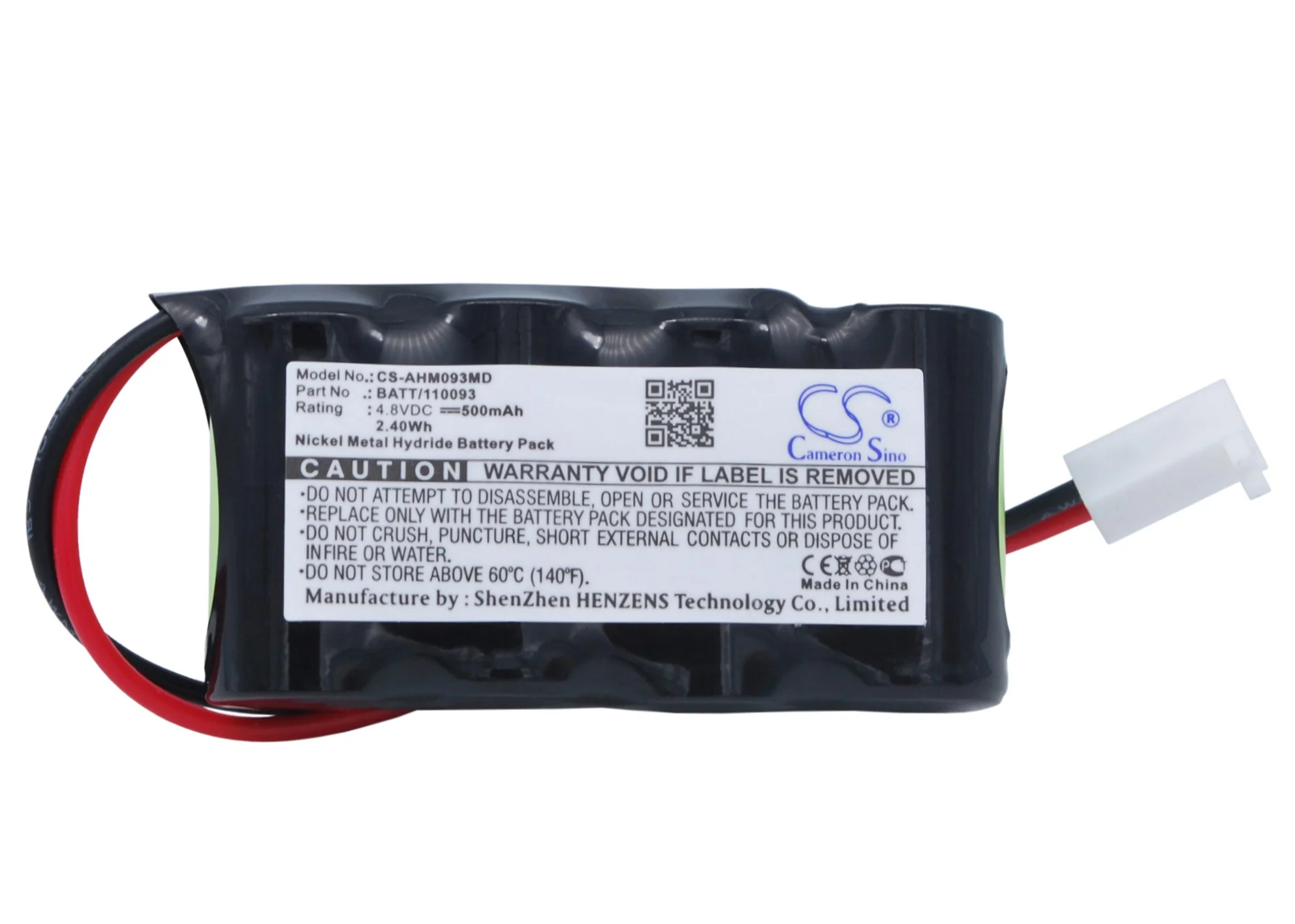 CS-AHM093MD : Battery for Air Shields-Vickers Minolta, Jaundice Meter - Replaces Air Shields-Vickers 120093, BATT/110093 - Image 5