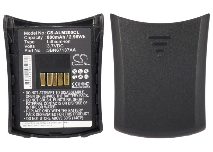 CS-ALM200CL : Battery for Alcatel Mobile Reflexes 200 - Replaces Alcatel 3BN67137AA - Image 5