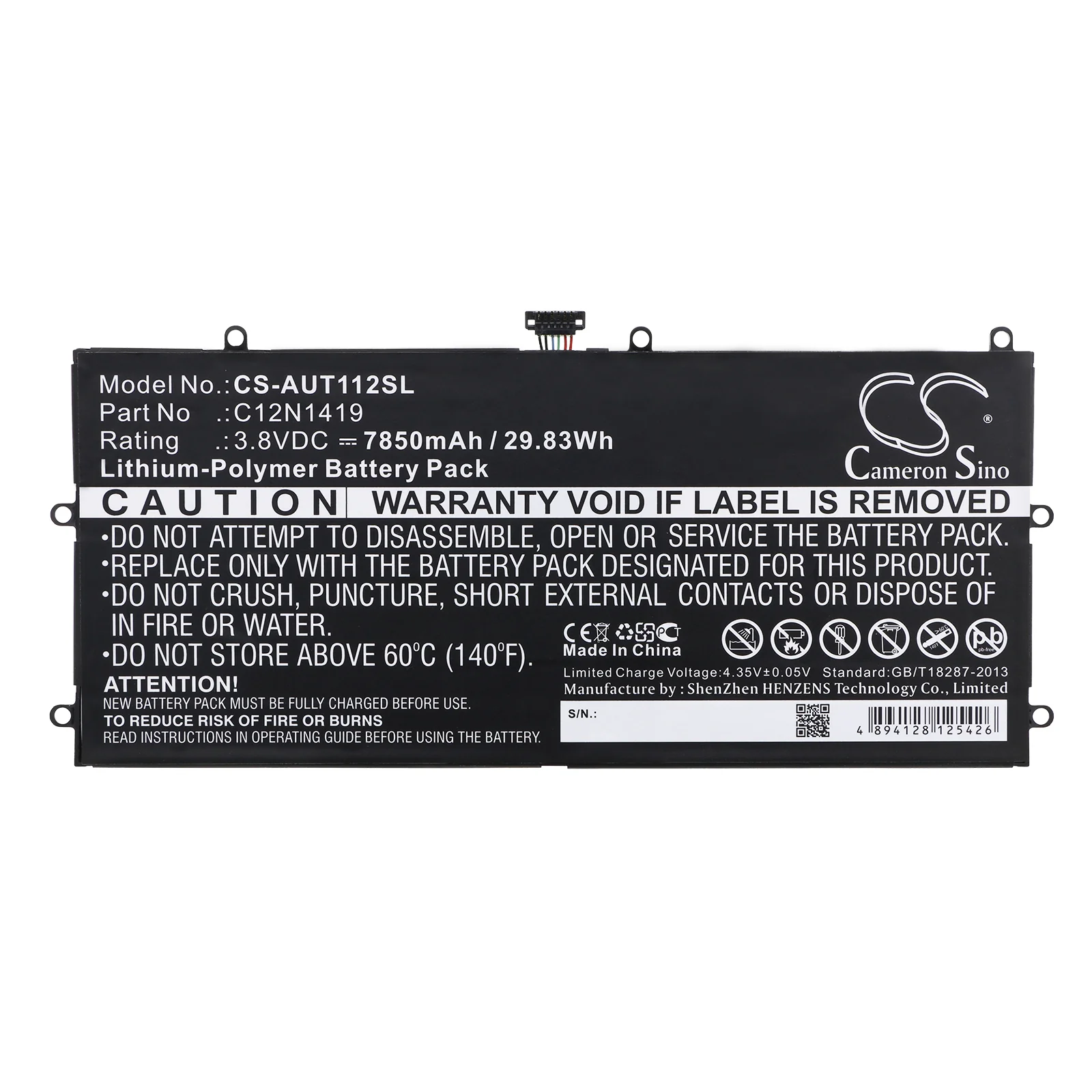 CS-ALT110SL : Battery for Alcatel OT-8085, One Touch Plus 10" - Replaces Alcatel TLp058AC - Image 3