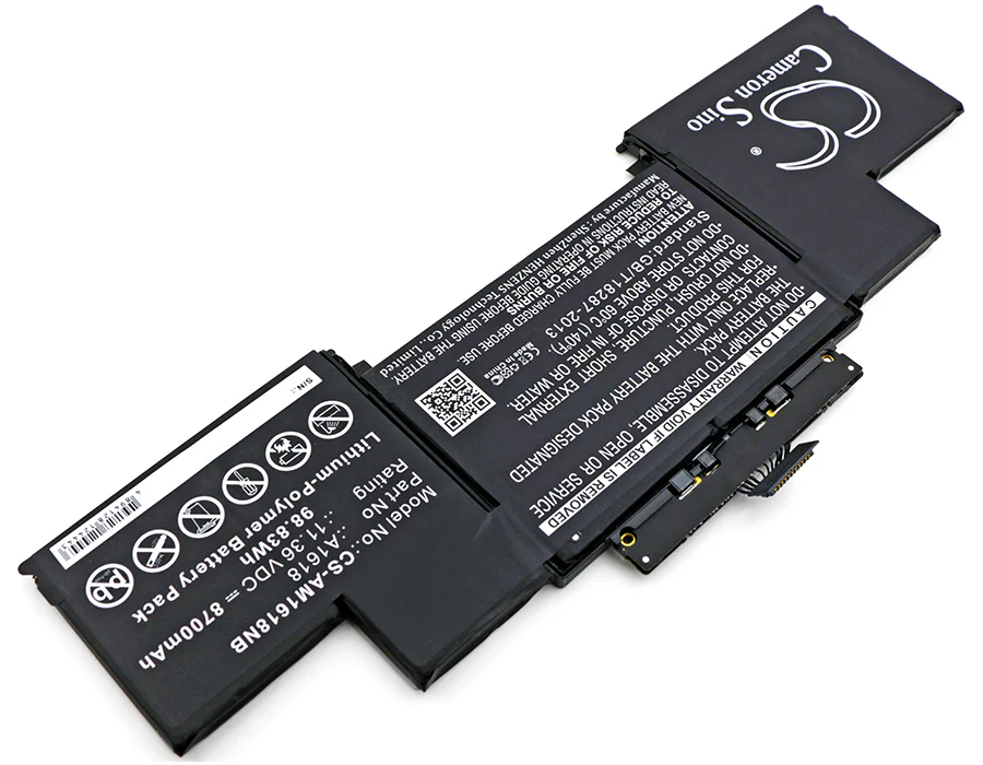 CS-AM1618NB : Battery for Apple MacBook Pro 15" A1398 Retina 2015, MacBook Pro(MJLT2CH/A), MacBook Pro(MJLQ2CH/A) and others - Replaces Apple A1618, 020-00079, 1ICP7/63/81-2 and others - Image 2