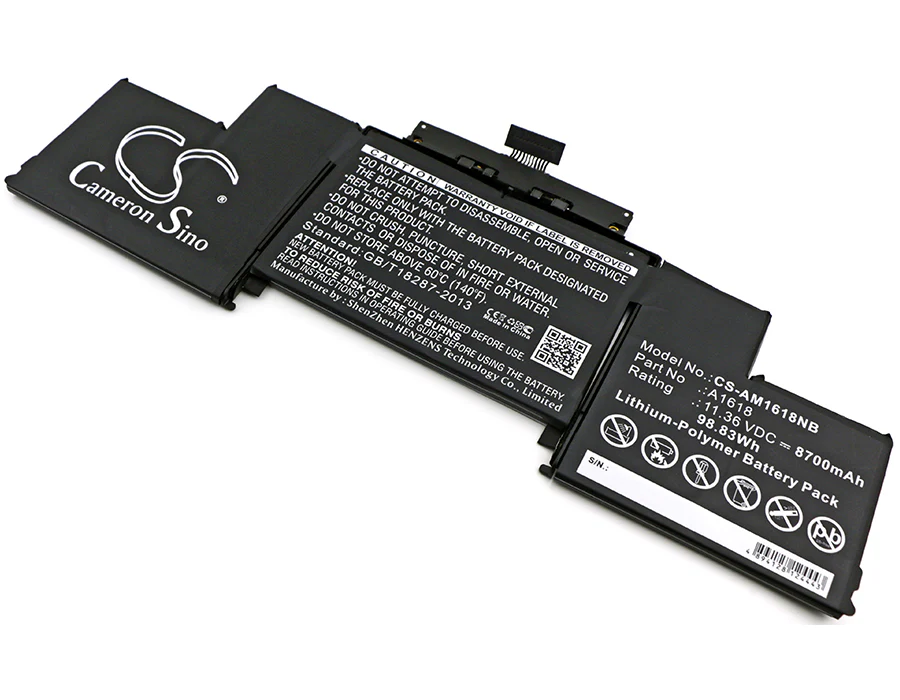 CS-AM1618NB : Battery for Apple MacBook Pro 15" A1398 Retina 2015, MacBook Pro(MJLT2CH/A), MacBook Pro(MJLQ2CH/A) and others - Replaces Apple A1618, 020-00079, 1ICP7/63/81-2 and others - Image 3
