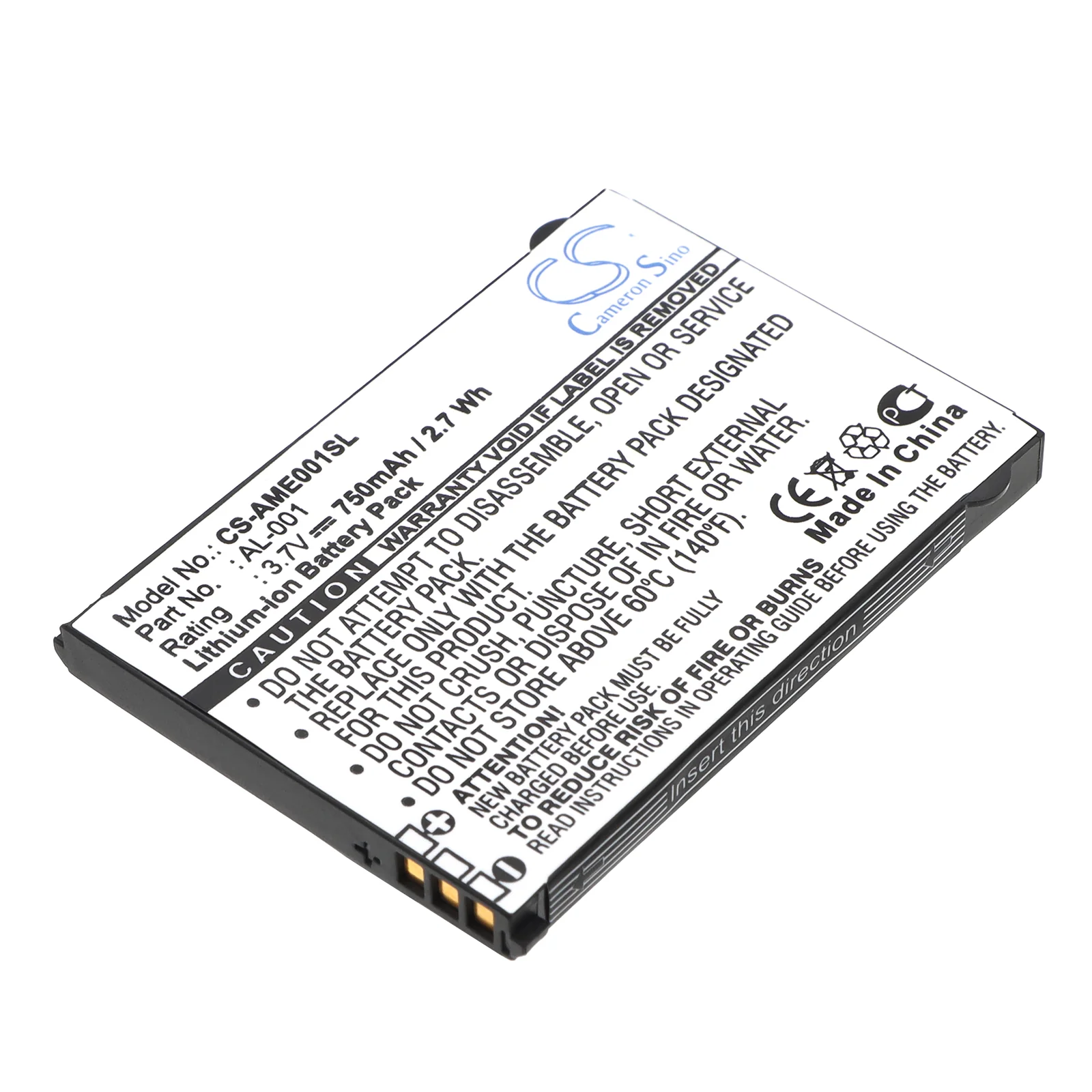 CS-AME001SL : Battery for AMOI AL-001 - Replaces AMOI AL-001