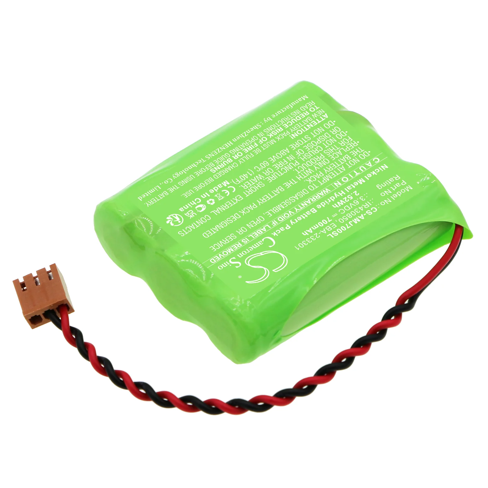 CS-AMJ700SL : Battery for Amano MJR-7000, MJR-7000EZ, MJR-8000 and others - Replaces Amano IR430850, EBA-233301 - Image 2