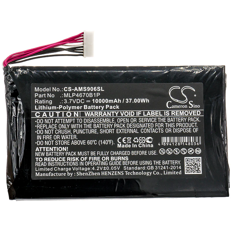 CS-AMS906SL : Battery for Autel Maxisys MS906BT, Maxisys MS906TS, MS906S and others - Replaces Autel MLP4670B1P - Image 3