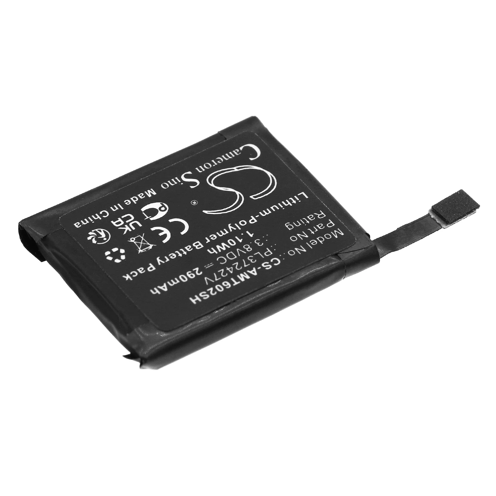 CS-AMT602SH : Battery for Amazfit Pace, A1612, A1602 - Replaces Amazfit PL372427V, PL372427U - Image 2