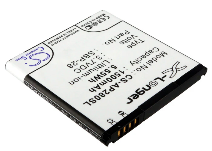 CS-AP280SL : Battery for Asus PadFone, A66, T20 - Replaces Asus SBP-28, 0B110-00150000 - Image 2