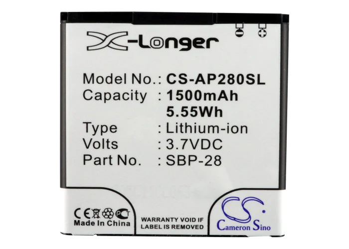 CS-AP280SL : Battery for Asus PadFone, A66, T20 - Replaces Asus SBP-28, 0B110-00150000 - Image 5