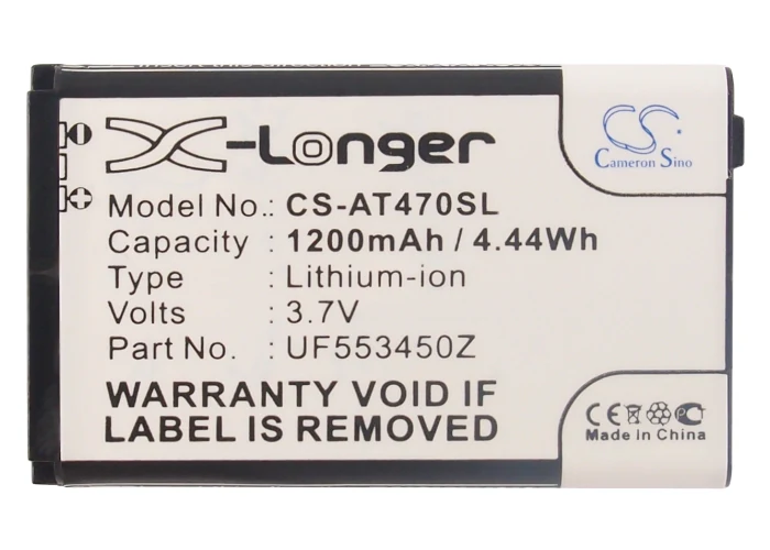 CS-AT470SL : Battery for Airis T470, T470i, T470E - Replaces Airis uf553450Z - Image 5