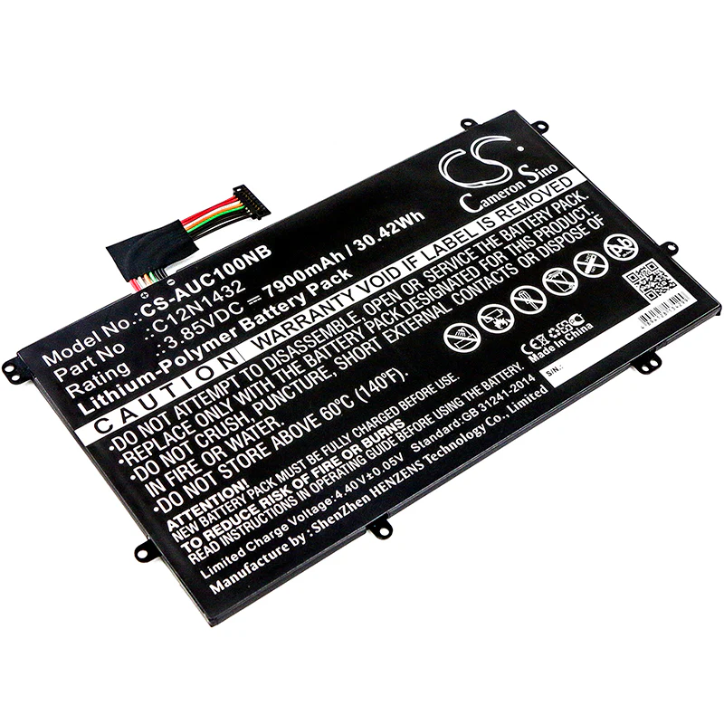CS-AUC100NB : Battery for Asus Chromebook Flip C100, C100PA, C100PA-DB02 and others - Replaces Asus C12N1432, 0B200-01550000M, 0B200-01550000