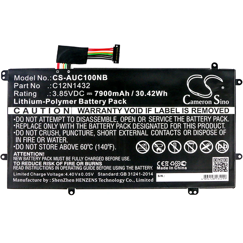 CS-AUC100NB : Battery for Asus Chromebook Flip C100, C100PA, C100PA-DB02 and others - Replaces Asus C12N1432, 0B200-01550000M, 0B200-01550000 - Image 3