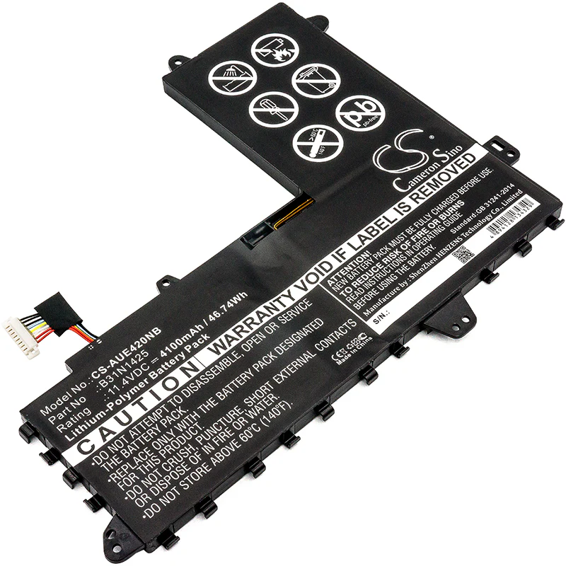 CS-AUE420NB : Battery for Asus EeeBook E402MA, EeeBook E402MA-WX0018H, EeeBook E402MA-WX0001H and others - Replaces Asus B31N1425, 0B200-01400100