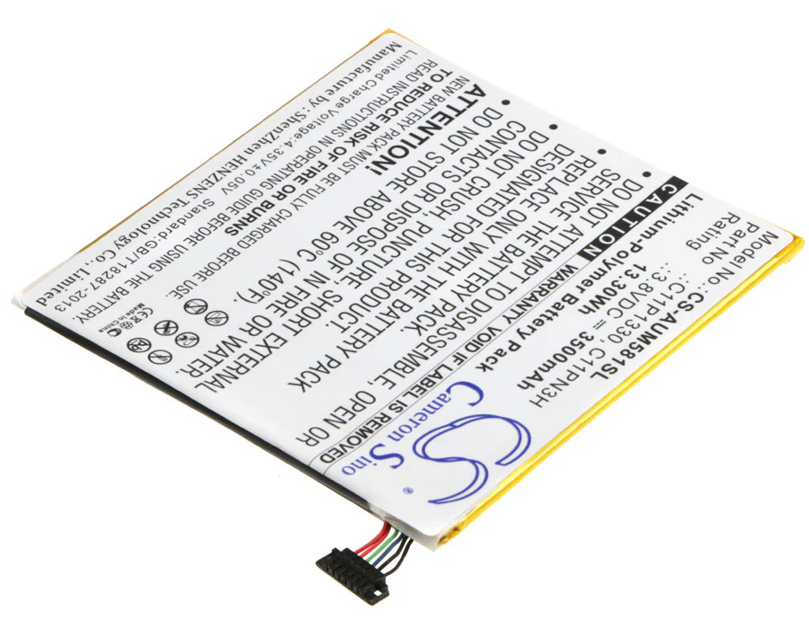 CS-AUM581SL : Battery for Asus Memo Pad 8, ME181C, ME581CL and others - Replaces Asus C11P1330, C11PN3H, C11Pn93 - Image 2