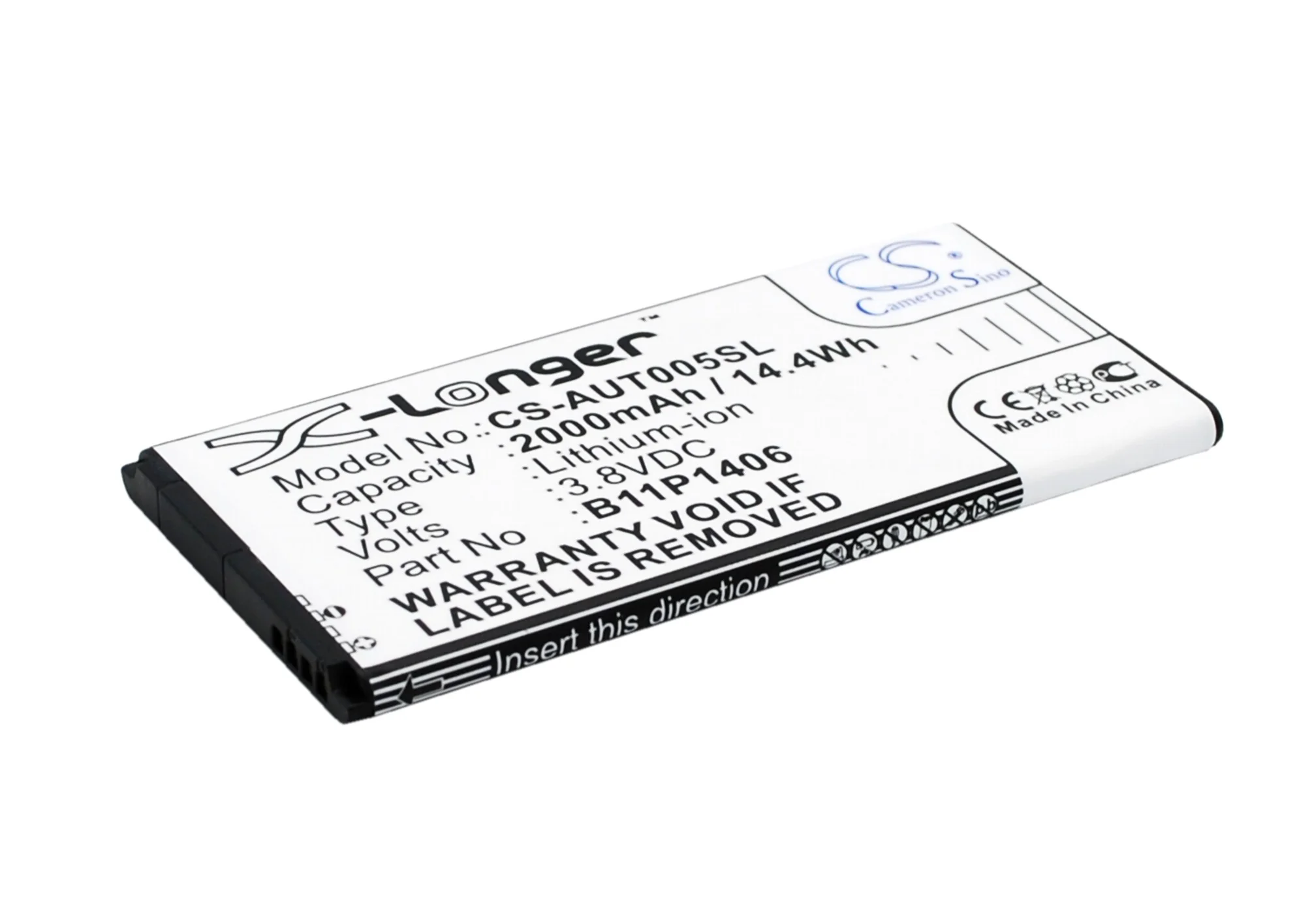 CS-AUT005SL : Battery for Asus PadFone X Mini 4.5, PadFone X Mini 4.5 4G, PF450CL and others - Replaces Asus B11P1406, 0B200-01110000 - Image 2