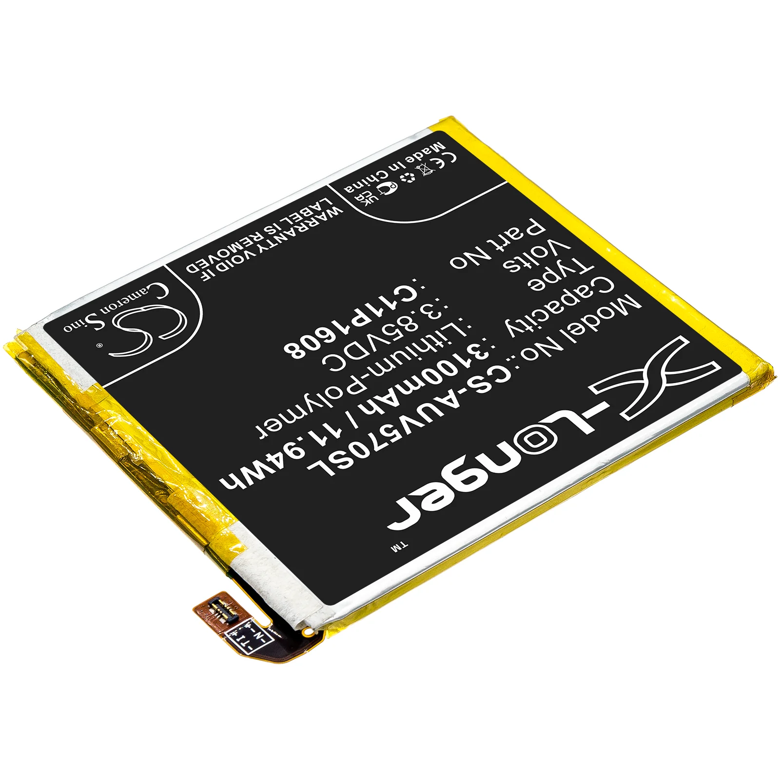 CS-AUV570SL : Battery for Asus ZenFone AR, A002A, ZS571KL and others - Replaces Asus C11P1608 - Image 2