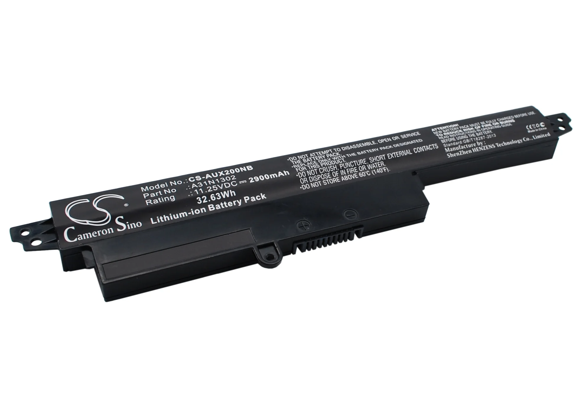 CS-AUX200NB : Battery for Asus VivoBook X200CA, VivoBook F200CA, VivoBook X200MA and others - Replaces Asus A31N1302, 1566-6868, 0B110-00240100E and others - Image 2