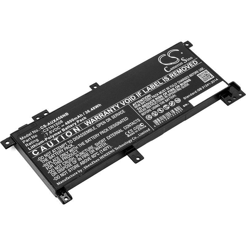 CS-AUX456NB : Battery for Asus X456, X456UJ, X456UV and others - Replaces Asus C21N1508, 0B200-01740100, 0B200-01740000 - Image 3