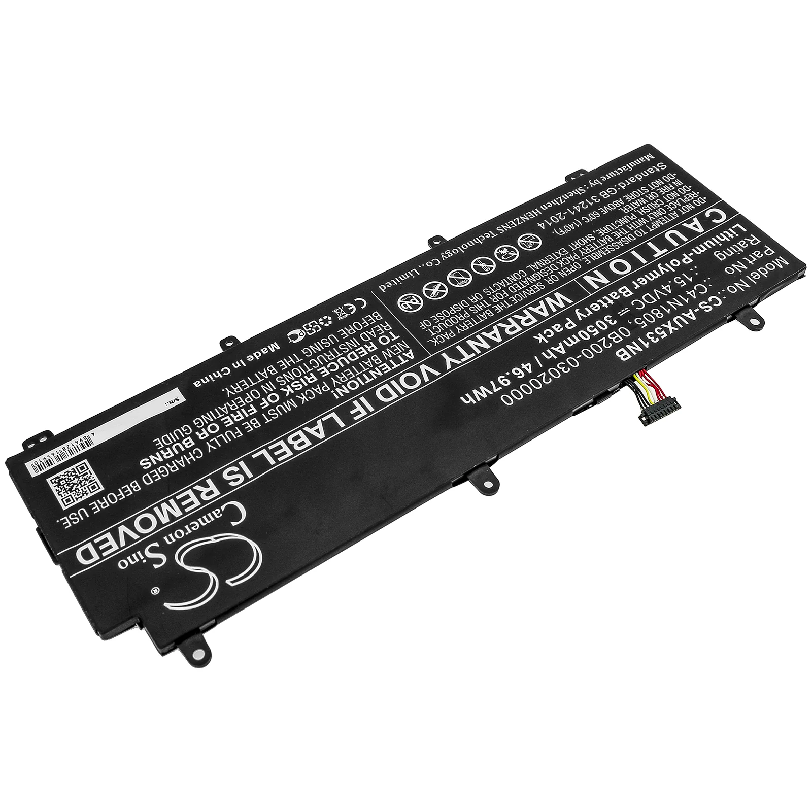 CS-AUX531NB : Battery for Asus ROG Zephyrus S GX531GS, ROG Zephyrus S GX531GXR-ES016T, ROG Zephyrus S GX531GX-ES002T and others - Replaces Asus C41N1805, 0B200-03020000 - Image 2