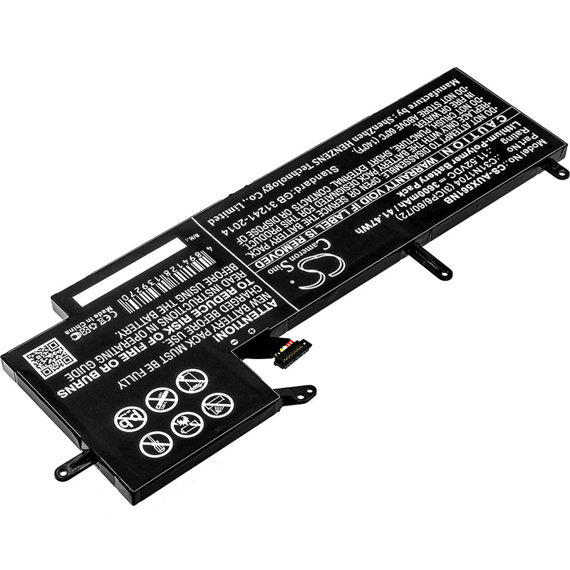 CS-AUX561NB : Battery for Asus UX561UD, Q535U, Q535UD and others - Replaces Asus 0B200-02650000, C31N1704 (3ICP6/60/72), C31N1704 - Image 2