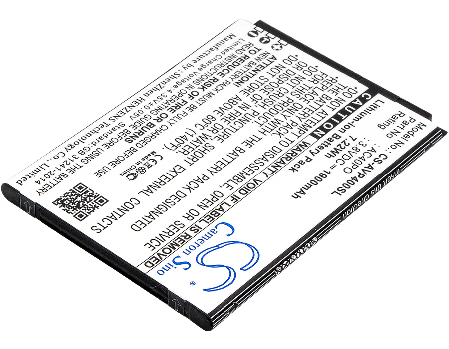 CS-AVP400SL : Battery for Archos 40 Power - Replaces Archos AC40PO, BS975 - Image 4