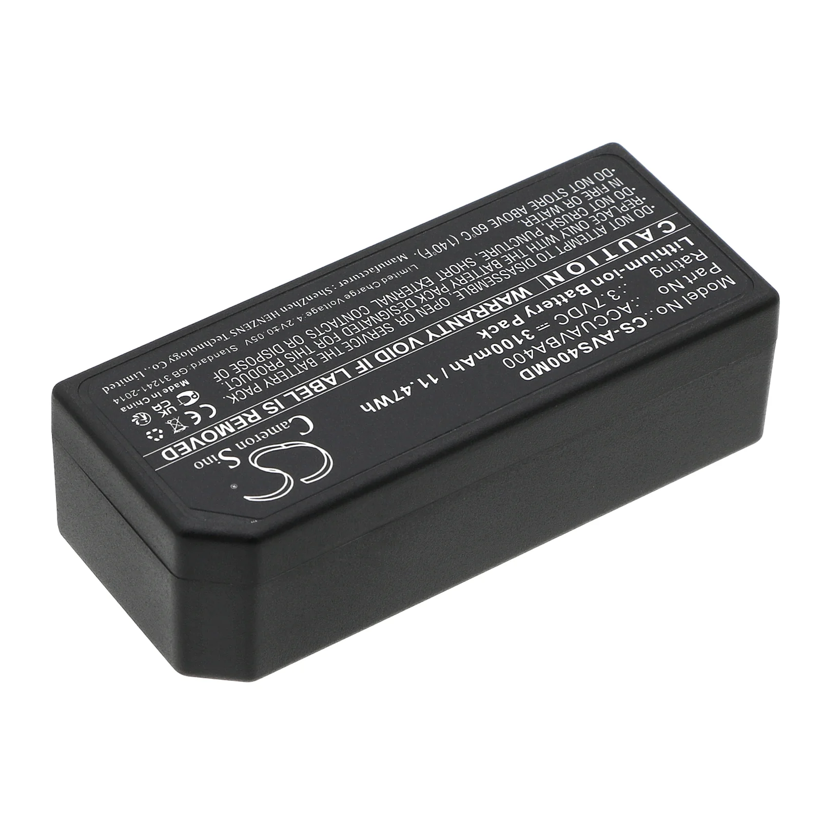CS-AVS400MD : Battery for Viasys Healthcare Veins Accuvein AV400 ANAM Illuminator - Replaces Viasys Healthcare ACCUAVBA400, BA400 - Image 2