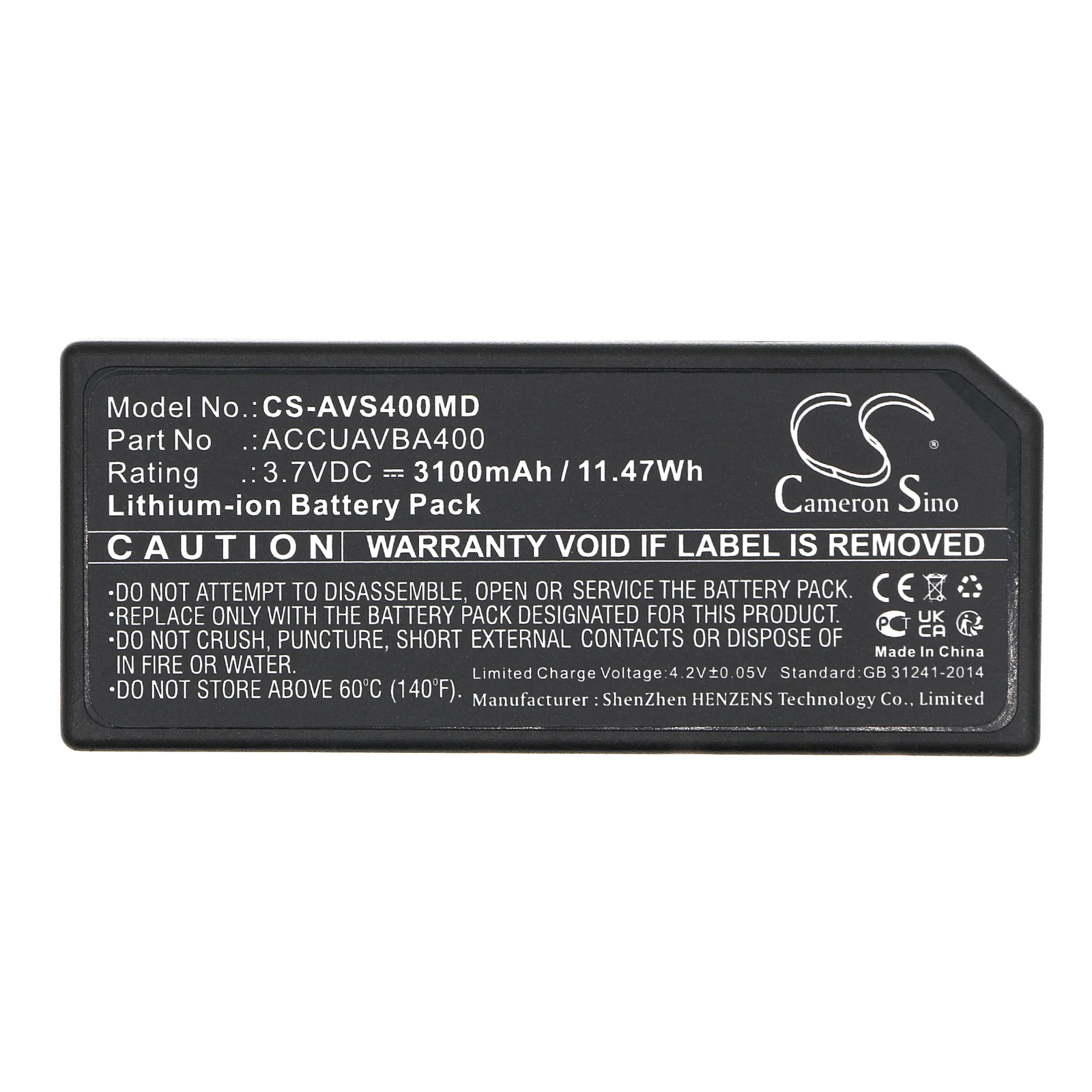CS-AVS400MD : Battery for Viasys Healthcare Veins Accuvein AV400 ANAM Illuminator - Replaces Viasys Healthcare ACCUAVBA400, BA400 - Image 5