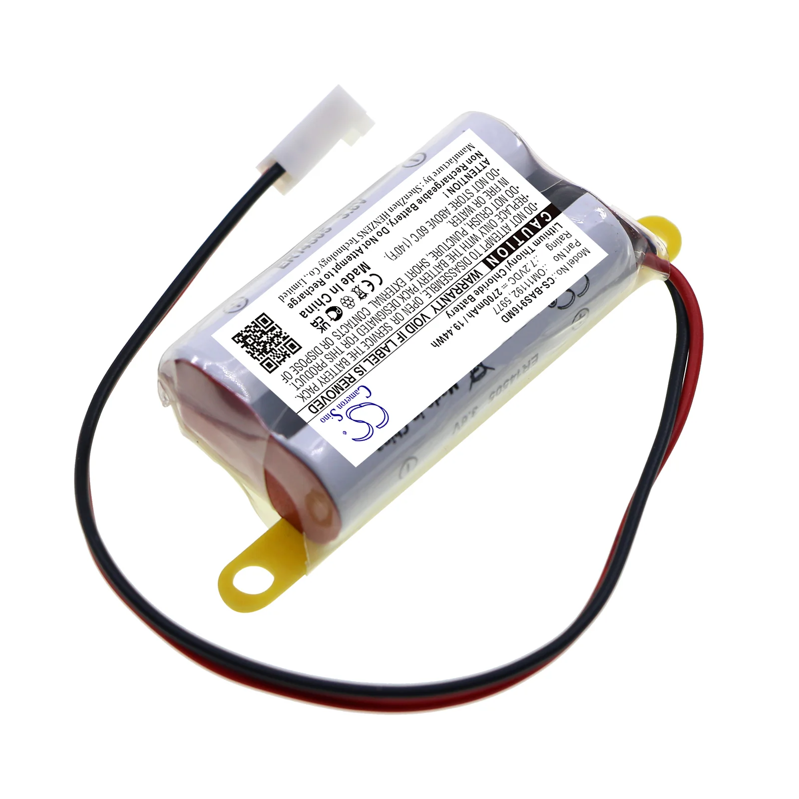 CS-BAS916MD : Battery for Baxter Healthcare Colleague Infusion Pump Memory, 2M91617 - Replaces Baxter Healthcare OM11192, 5977, B11192 - Image 3