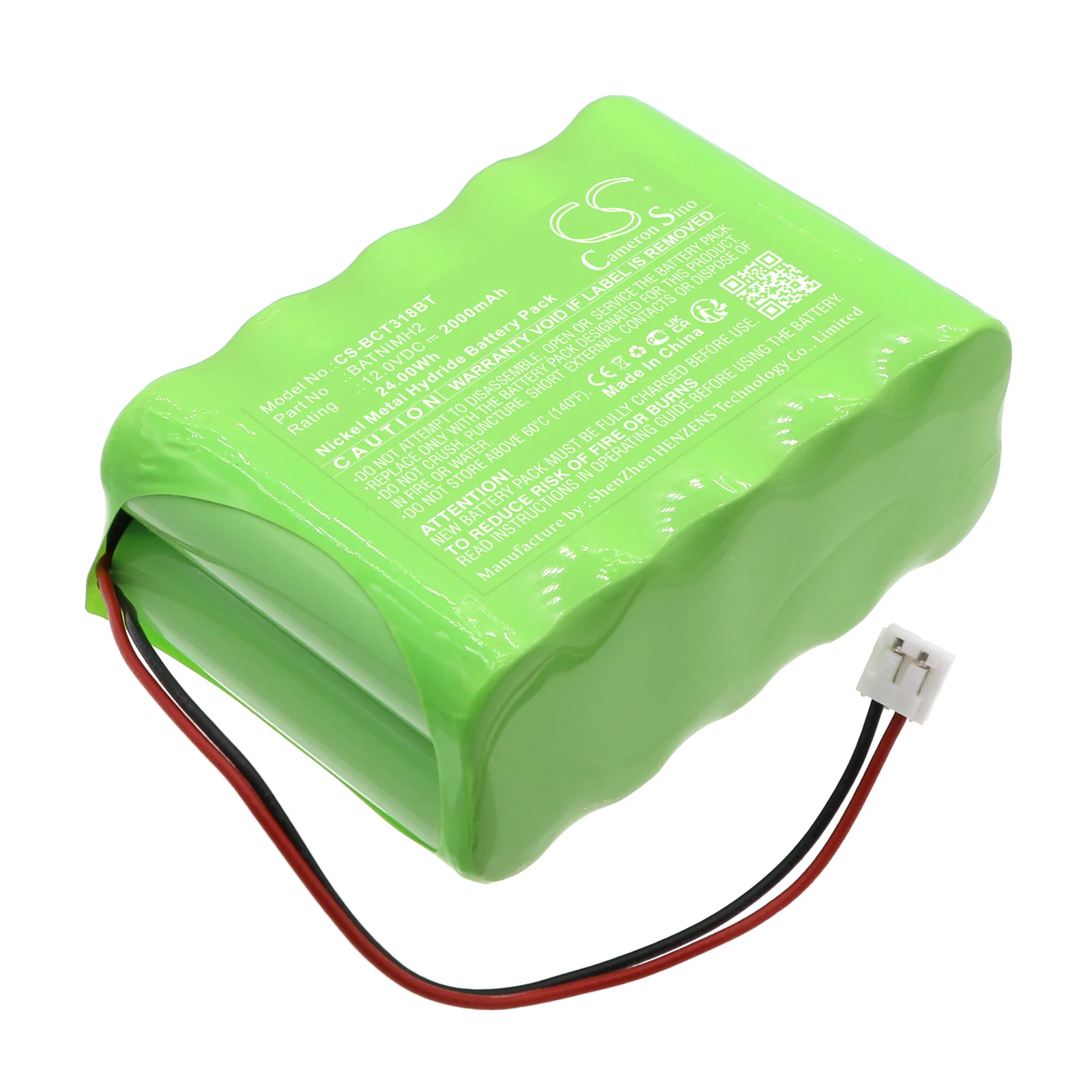 CS-BCT318BT : Battery for Atral Logisty - Replaces Daitem BATNIMH2, C0106.0003 - Image 4