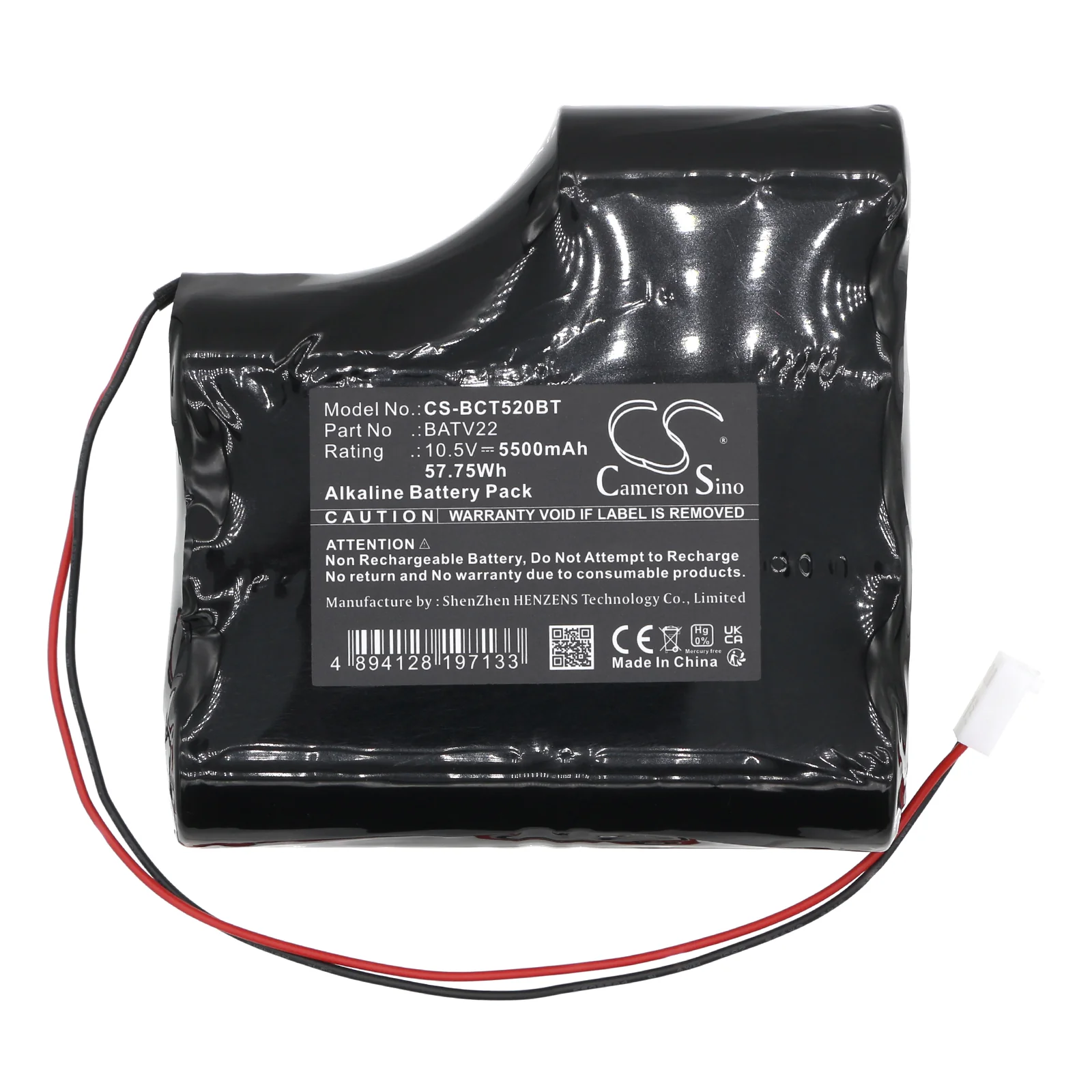 CS-BCT520BT : Battery for Daitem 520-27D, 562-27D, 568-27D - Replaces Daitem BATV22 - Image 3