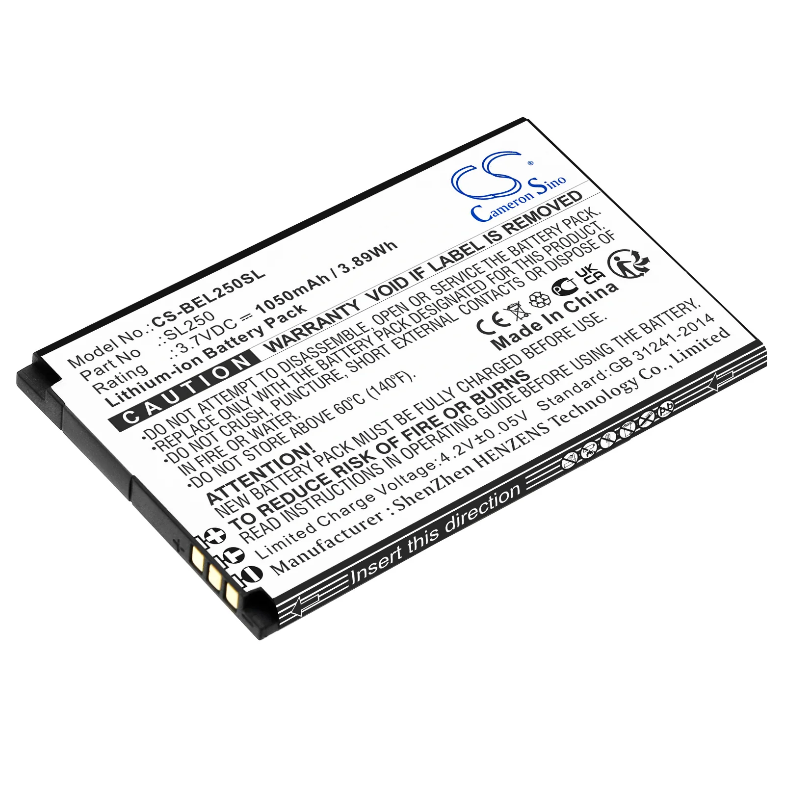 CS-BEL250SL : Battery for Bea-fon SL250 - Replaces Bea-fon SL250